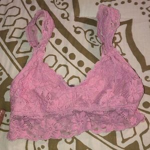 NWOT Aerie Light Pink lace Bralette